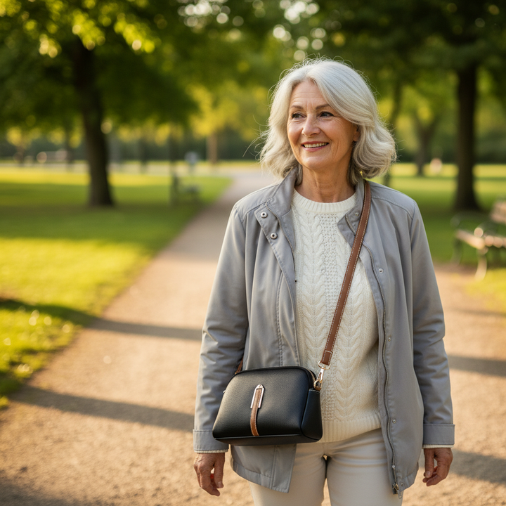 Mila kožená kabelka na rameno