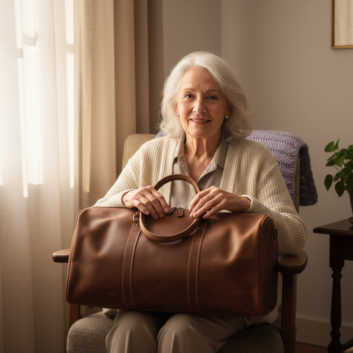 Callahan kožená cestovní taška