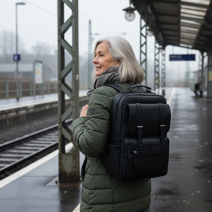 Nathan kožený batoh