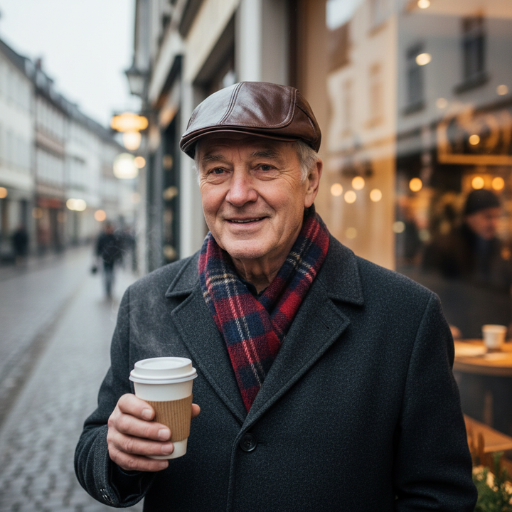 Theo kožená čepice