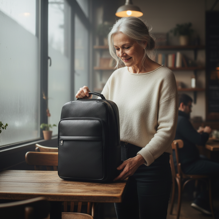 Jonas kožený batoh