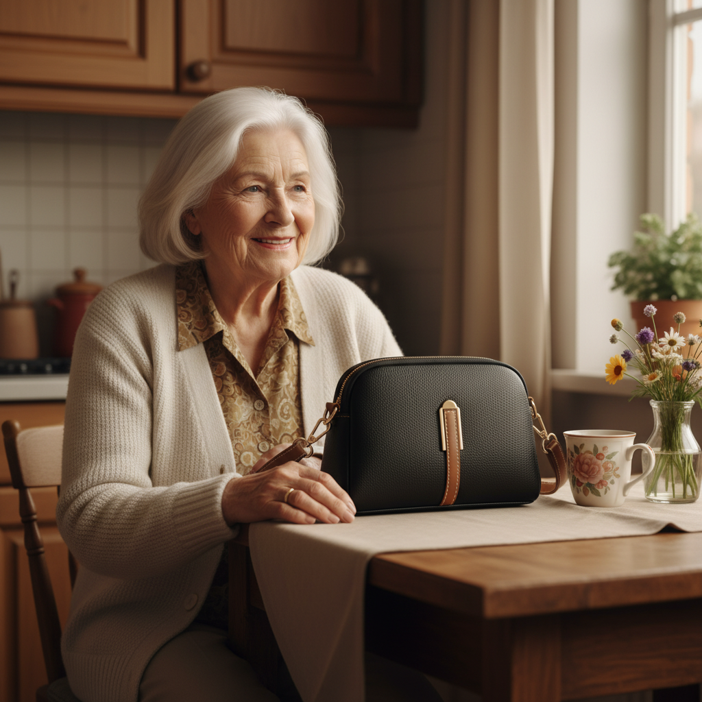 Mila kožená kabelka na rameno