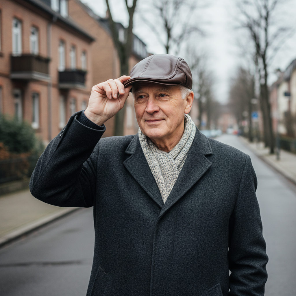 Theo kožená čepice