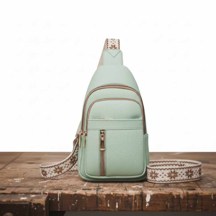 Kaštanová hrudní taška