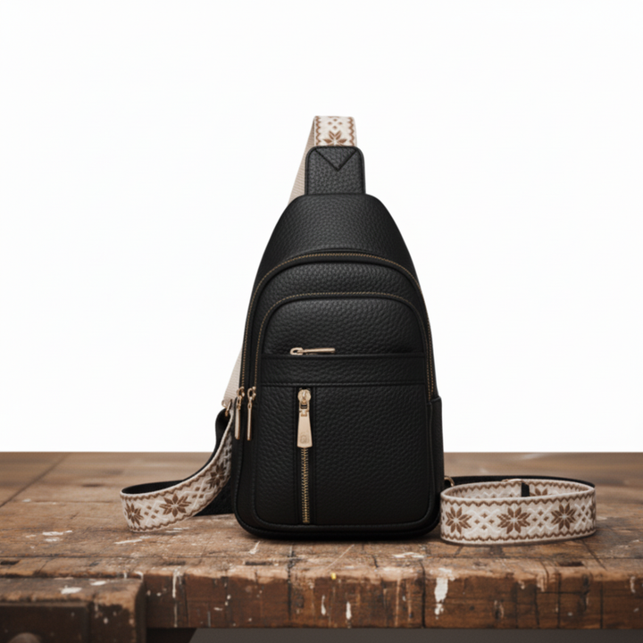 Kaštanová hrudní taška