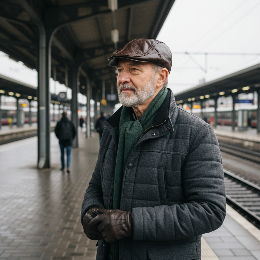 Theo kožená čepice