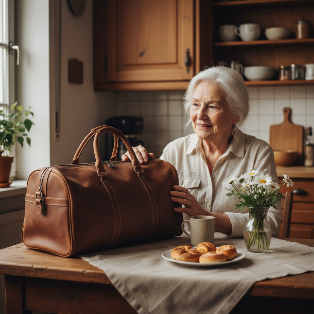 Callahan kožená cestovní taška