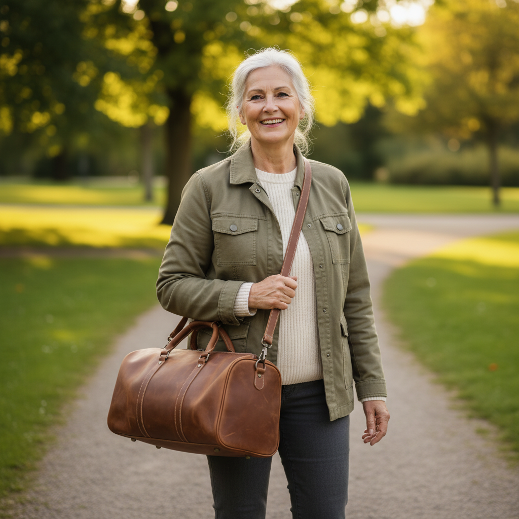 Callahan kožená cestovní taška