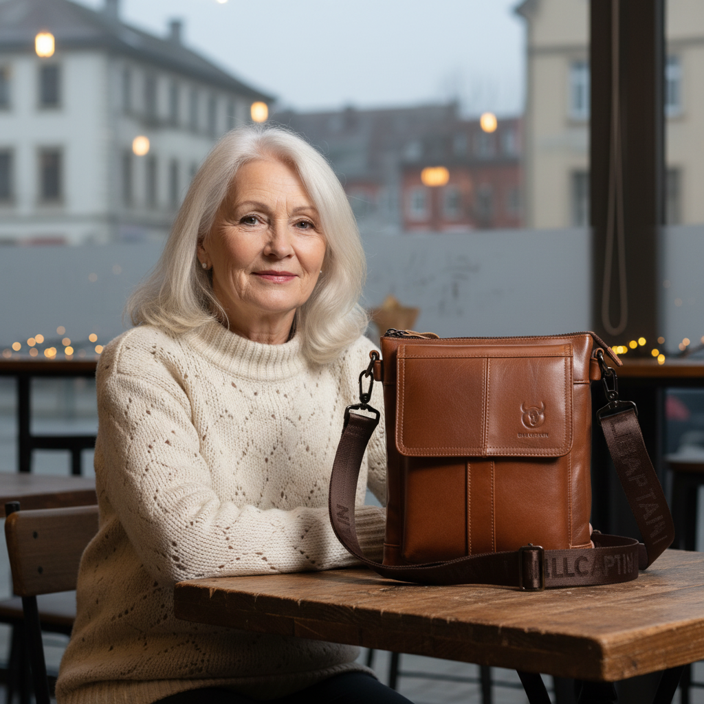 Colton kožená taška na rameno