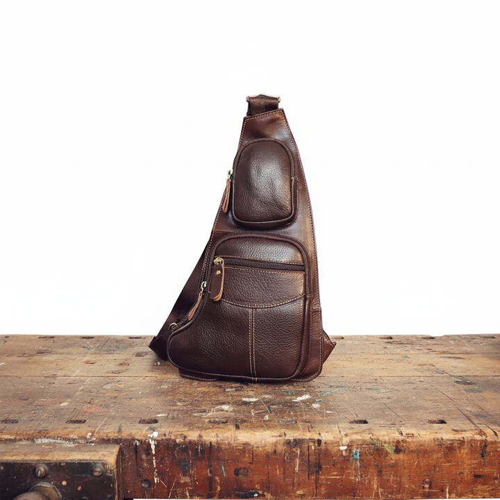 Beckett kožená hrudní taška