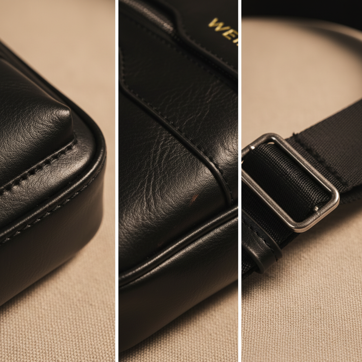 Noah kožená kapsa na hrudi