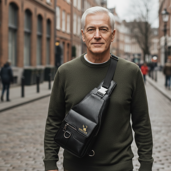 Noah kožená kapsa na hrudi