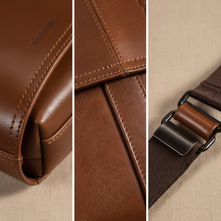 Colton kožená taška na rameno