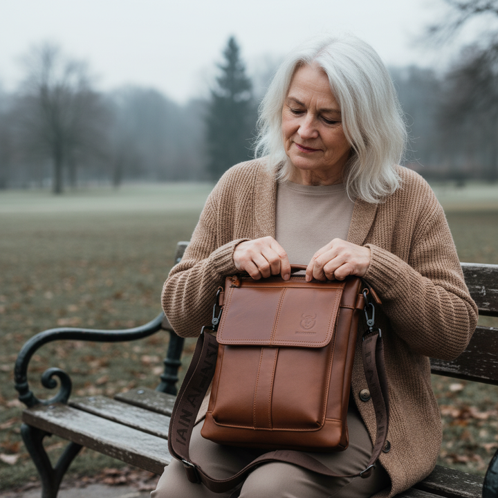 Colton kožená taška na rameno