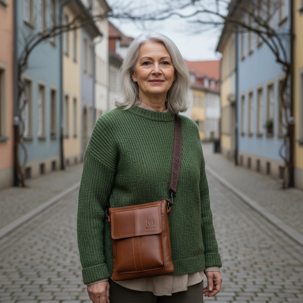 Colton kožená taška na rameno