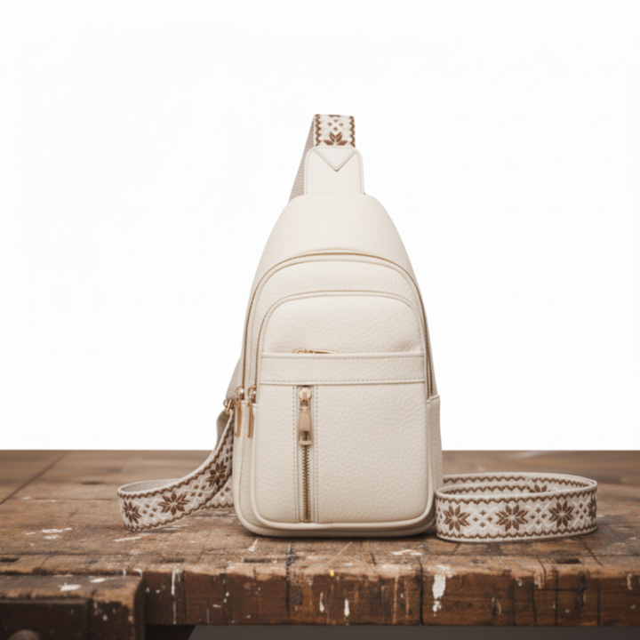 Kaštanová hrudní taška