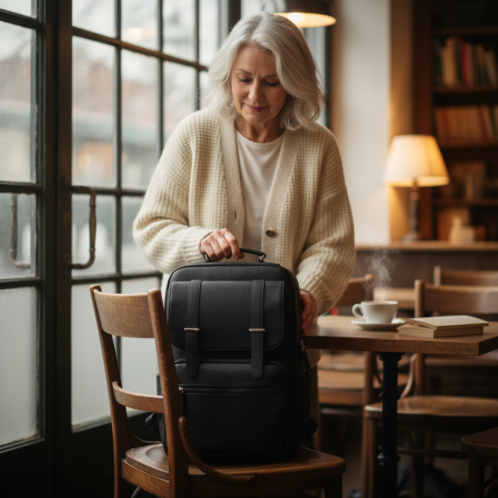 Nathan kožený batoh