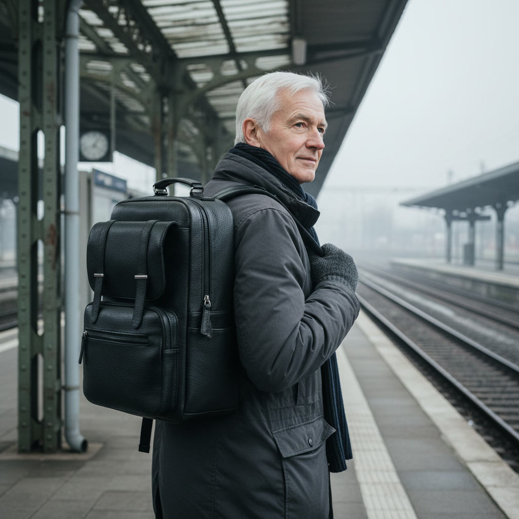 Nathan kožený batoh